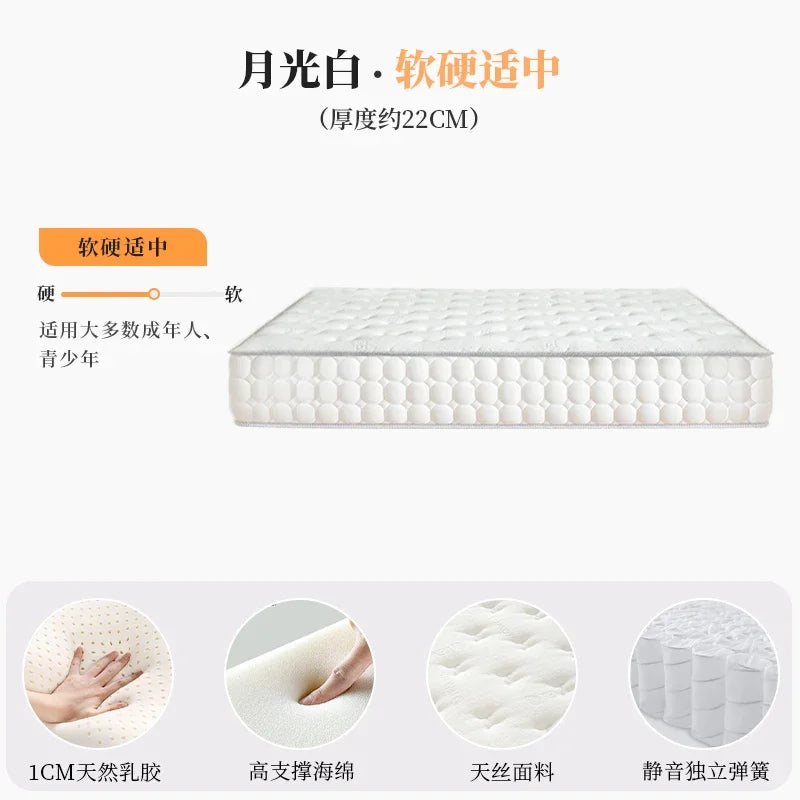 Latex Queen Size Mattress Soft Double King Luxury Designer Mattress Memory Foam Matelas Lit 2 Personnes Bedroom Furniture