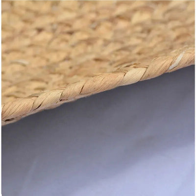 100% Woven Round Carpets Rugs for Living Room Bedroom Bulrush Natural Plant Grass Rattan Carpet Hotel Floor Mats Hand-woven