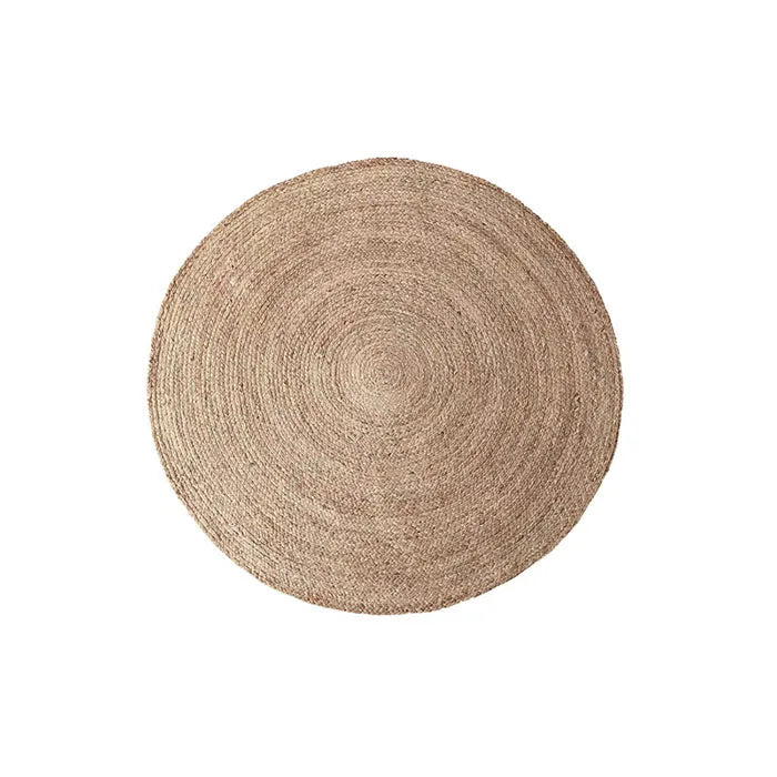 100% Woven Round Carpets Rugs for Living Room Bedroom Bulrush Natural Plant Grass Rattan Carpet Hotel Floor Mats Hand-woven