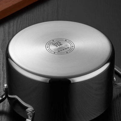 316 stainless steel steamer Double layer soup pot Household thickened milk pot Kitchen utensils pots for cooking