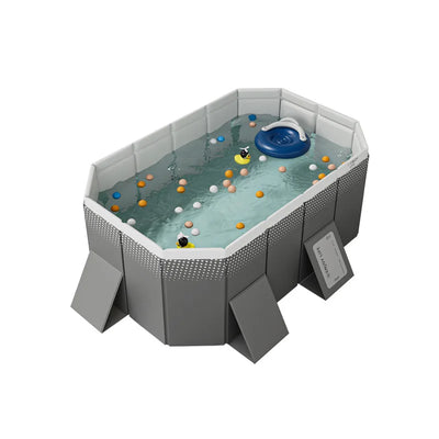 1.6-3M Swimming Pool Foldable Frame Paddling Pools Thickened Wear-Resistant Outdoor Non-Inflatable  Summer Water Game For Family