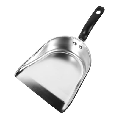 Stainless Steel Dustpan Handheld Metal Small Bakelite Handle Outdoor with Portable