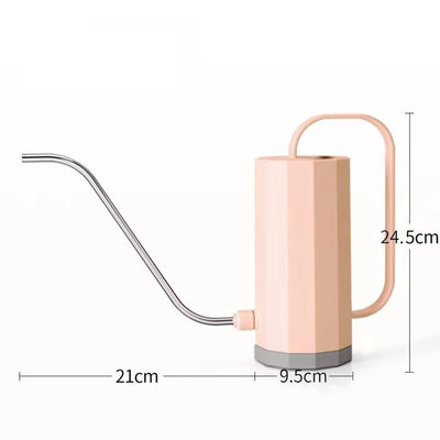 1L Long Mouth Flowers Watering Can Flower Potted Watering Kettle Stainless Steel Curved Mouth Plant Sprinkler Gardening Tools