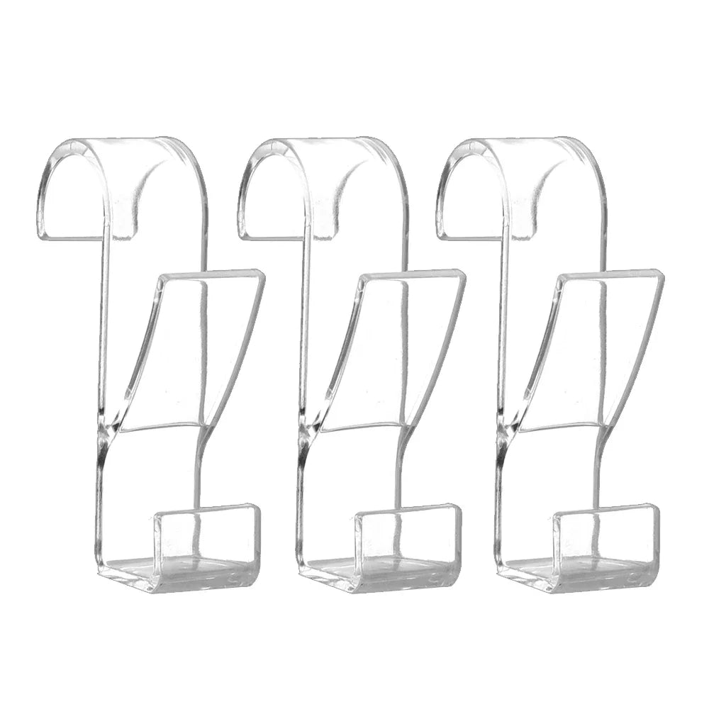 3/6PCS Bathroom Hanger Clips Heated Towel Radiator Rail Hook Holder Multifunction Drying Rack Hook Towel Clothes Storage Hanger