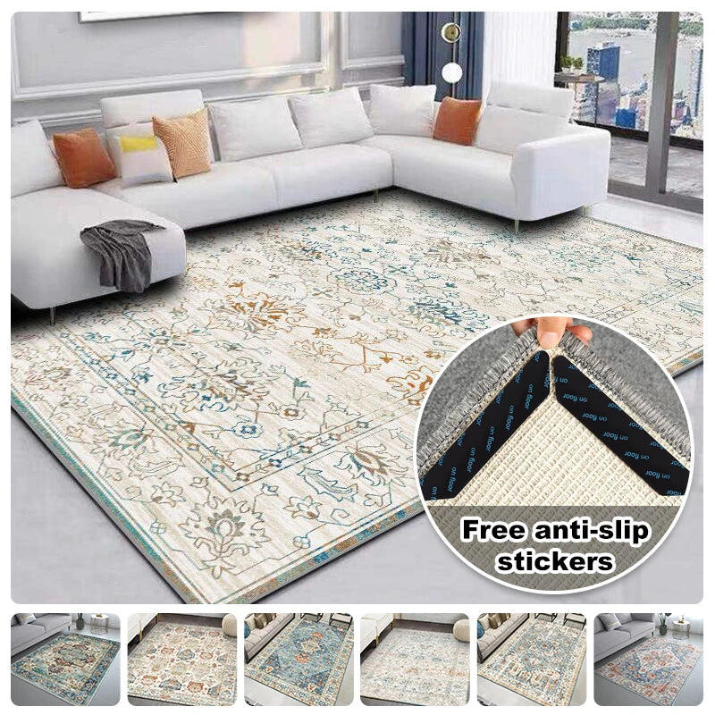 Crystal Velvet Bohemian Carpet Decoration Carpet European Rug Living Room Minimalist Carpet Large Area Non-Slip Mat Lounge Rug