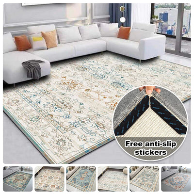 Crystal Velvet Bohemian Carpet Decoration Carpet European Rug Living Room Minimalist Carpet Large Area Non-Slip Mat Lounge Rug