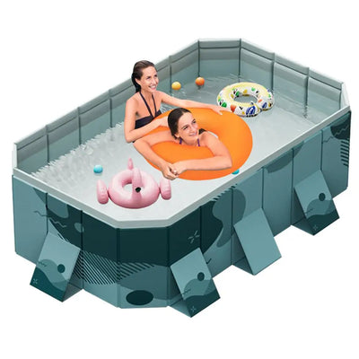 Swimming Pool Non-inflatable Folding Easy Installation Thickened PVC Family Bathing Pool Toy Outdoor Folding Swimming Pool