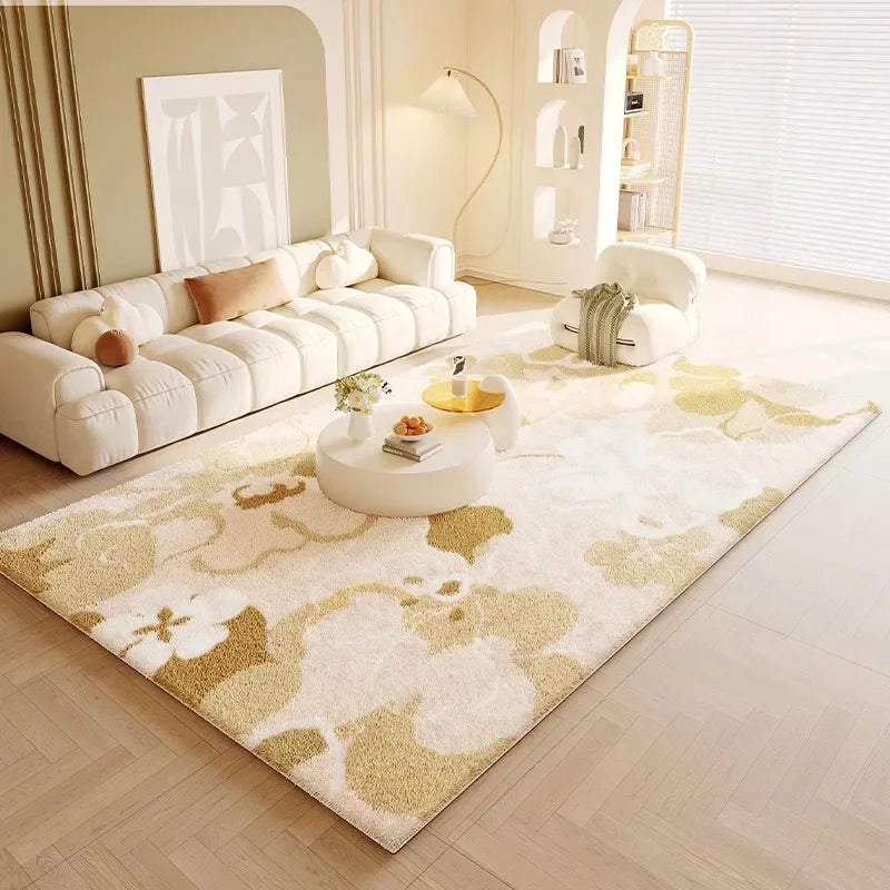 Imitation cashmere cream style living room sofa coffee table rug winter thick bedside blanket bedroom floor mat