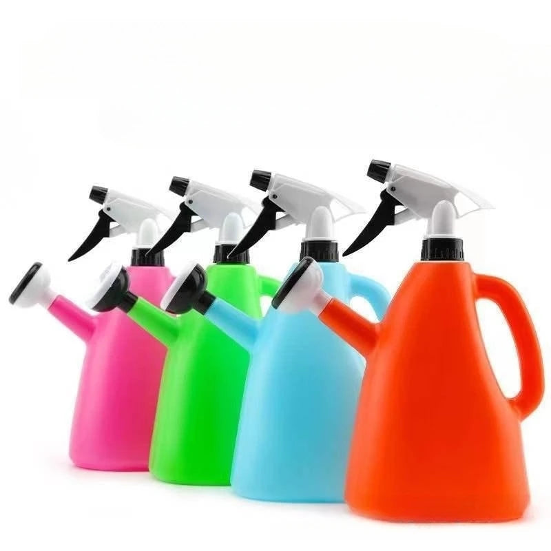 Sprayer 1L Water Kettle Watering Can Indoor Garden Plants Pressure 2 In 1 Plastic Spray Adjustable