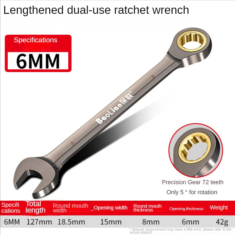 Universal Torx Wrench Adjustable Torque 8-22mm Ratchet Spanner for Bicycle Motorcycle Car Repair Tools Mechanical Tool