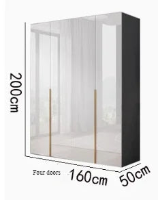 Sliding Mirror Wardrobes Storage Luxury Bedroom White Wooden Rack Wardrobes Cabinets Clothes Guarda Roupas Home Furniture