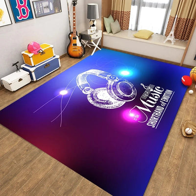 Electronic Drum Carpet Children's Carpet Living Room Coffee Table Mat Bedroom Carpet Shelf Drum Door Mat Home Non-slip Carpet