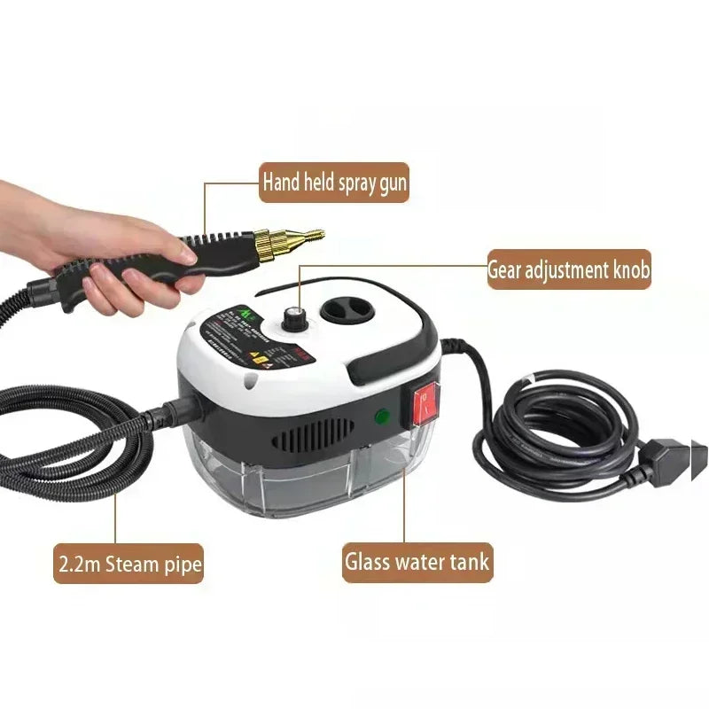 110V/220V Portable Steam Cleaner High Temperature Sterilization Pressure Jet Washer Machine for Home Car Kitchen Air Conditioner