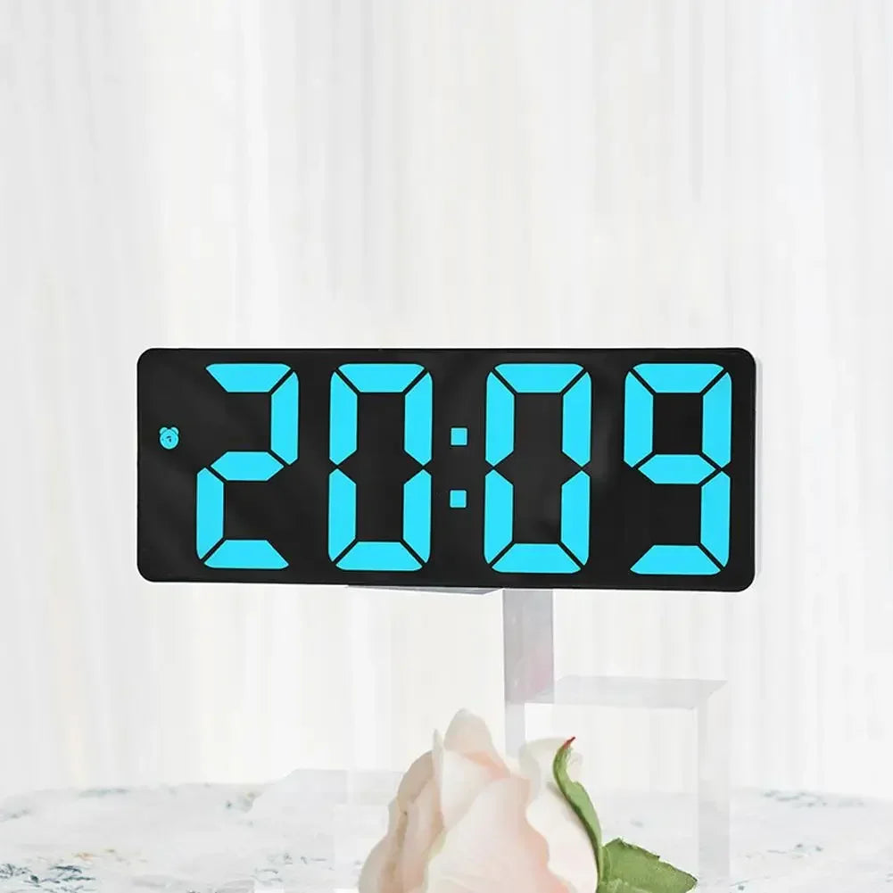 Color LED Wall Clock Electronic Product Eleksmaker Digital Clock Brightness Adjustable Number Consumer Electronics Alarm Clocks