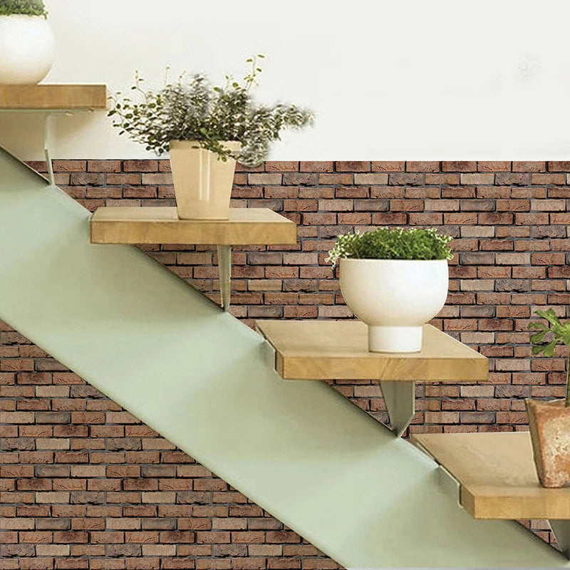 3D Wallpaper Brick Tile Stickers 3D Tearable 30Cm*30Cm10 Pieces A Set Of Waterproof And Heat-Resistant Renovation Mat