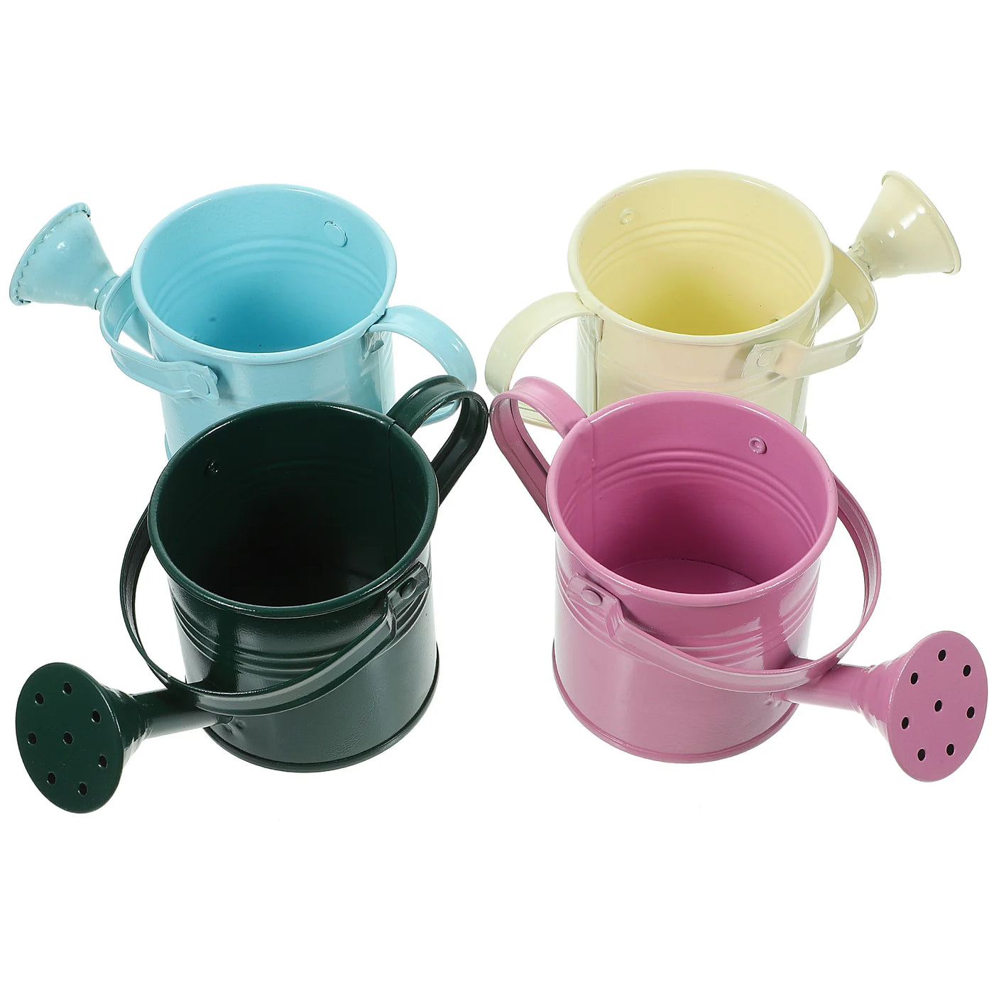 5 Pcs Watering Can with Long Mouth Home Pot Pink Cover for Plants Indoor