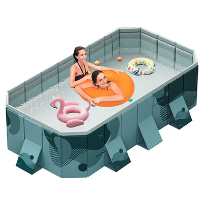 Swimming Pool Non-inflatable Folding Easy Installation Thickened PVC Family Bathing Pool Toy Outdoor Folding Swimming Pool