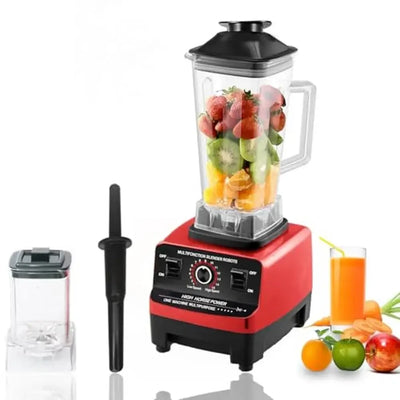 Powerful 1500W Blender 2 in 1 Professional Countertop Processor Smoothies Shakes Ice Commercial Grade 70oz Capacity Multi-Speed