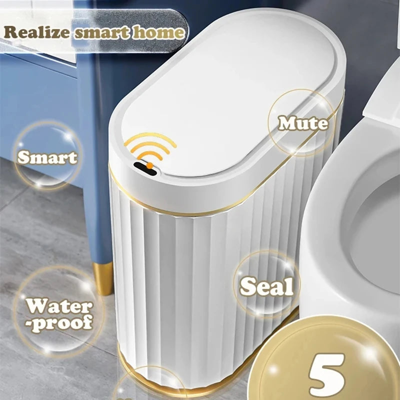 Smart Sensor Trash Can 7/9/12/15L Large Capacity Fully Automatic Waterproof Bin Kitchen Bedroom Home Smart Waste Bin 쓰레기통