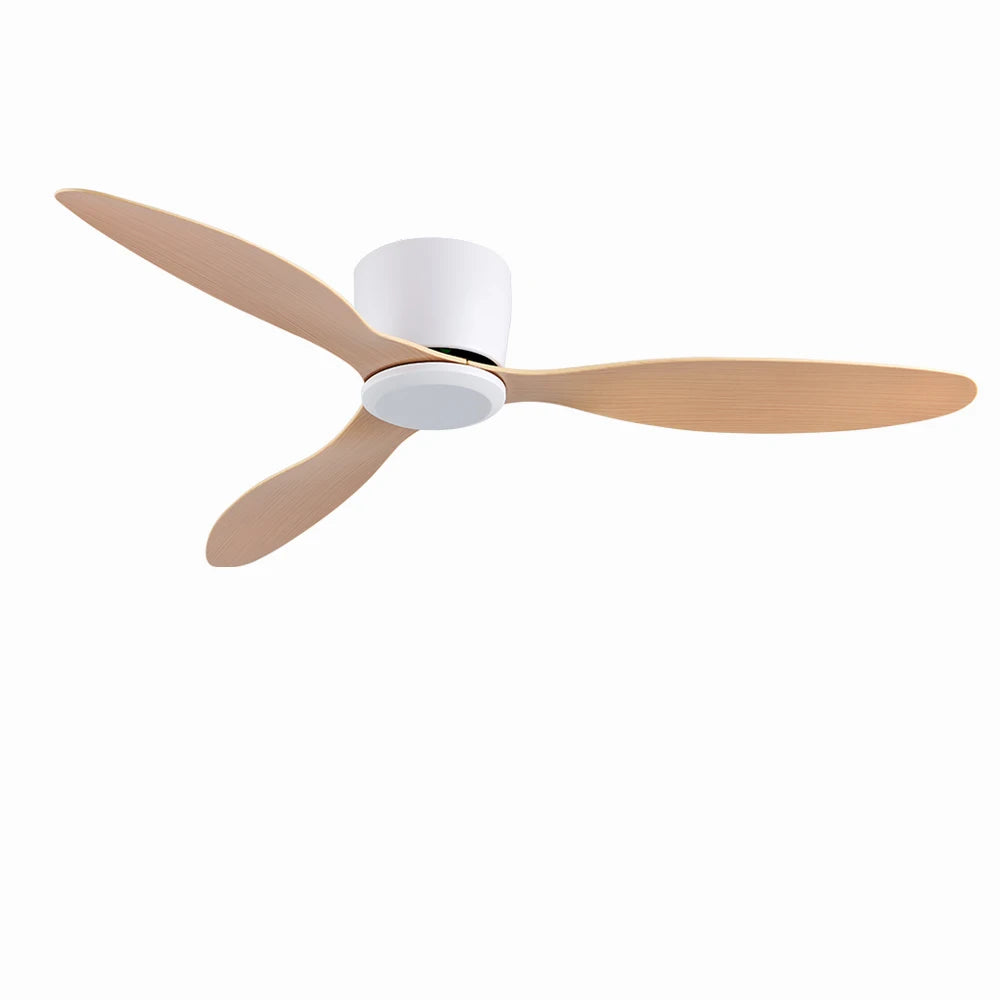 IRALAN  42 52 Inch Ceiling Fans No Light DC Motor Remote Control Cooling Fans Low Floor Ceiling Fan Silent large home fan