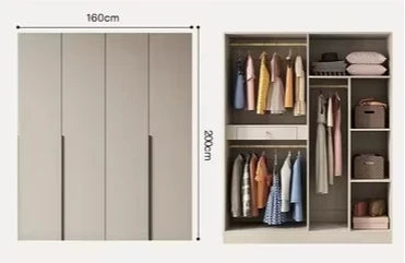 Cosmetics Nordic Wardrobe Modern Luxurious Storage Partitions Wardrobe Clothes Organizer Szafy Do Sypialni Bedroom Furniture