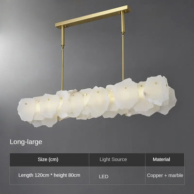 LED Luxury Natural Marble Ceiling Light All Copper Ceiling LED Chinese Living Room Dining Room Light Bedroom Lighting Fixtures