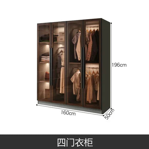 Design Living Room Closet Storage Box Indoor Black Hotel Indoor Display Cabinet Creative Wood Meuble Chambre Furniture Bedroom