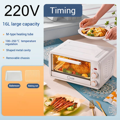 RoyalStar Electric Oven household mini oven 16L multi-function baking small oven large capacity small oven