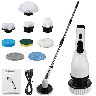 Bath Cleaning Brush Electric Home Kitchen Bathroom Glass Long and Short Dual Purpose Multifunctional