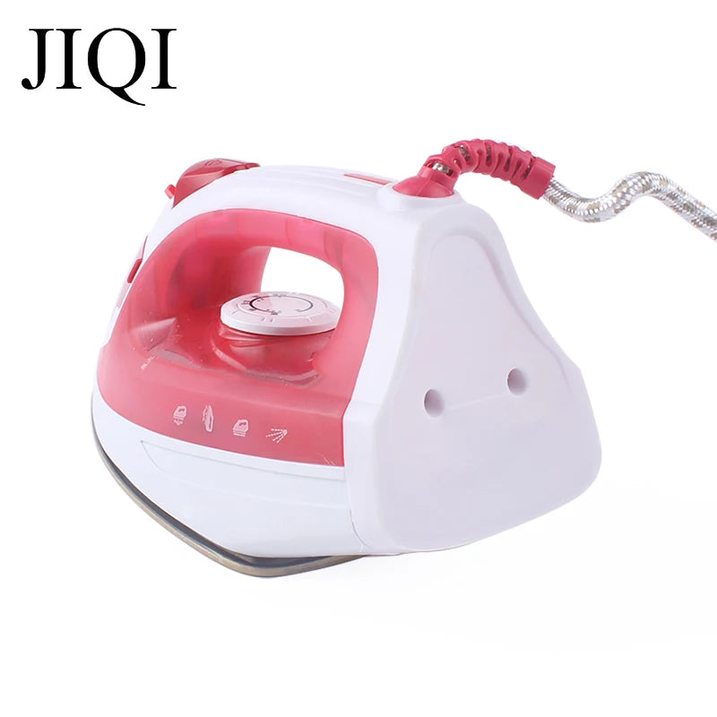 JIQI Handheld Garment Steamer Electric Steam Iron Soleplate Wet&Dry Laundry Ironing Machine Mini Travel Clothes Wrinkle Removal