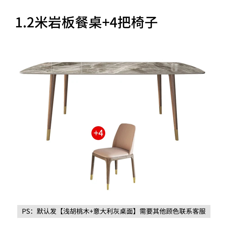 Italian Design Dining Table Light Luxury Modern Kitchen Dining Table Restaurant Center Mesas De Comedor Home Furniture