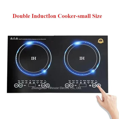 110V/220V Commercial 2 Hot Plates Electric Stove Induction Cookers  Double Induction Cooktop Touch Screen Gas Stove