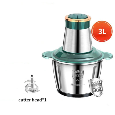 Meat Grinder Chopper Stainless Steel Kitchen Machines Vegetable Crusher Slicer Machine Household Mixer Food Processors Ofertas