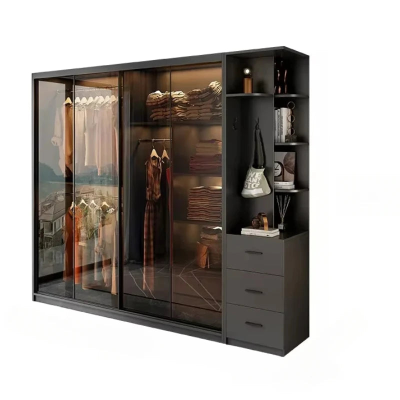 Minimalist Shelve Wardrobes Organizer Underwear Nordic Storage Open Closets Cabinet Modern Pedicure Guarda Roupa Home Furniture