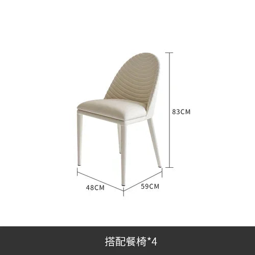 Waterproof Oval Dining Table Modern Base Stand Design Heat Resistance Dining Table Nordic Minimalist Mesa Comedor Home Furniture