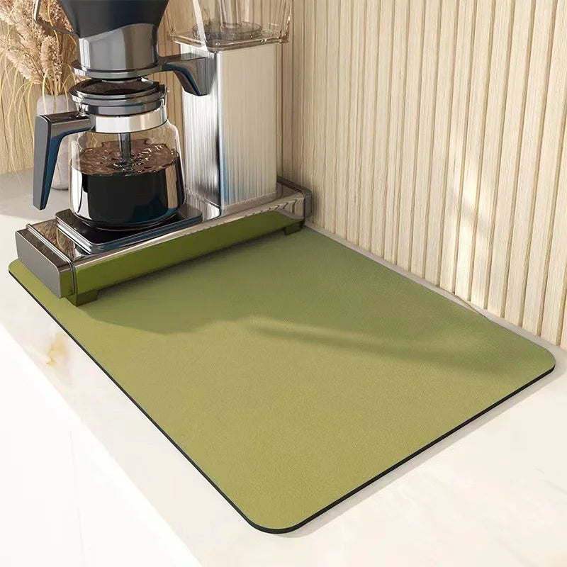 Large Kitchen Super Absorbent Mat Coffee Dish Draining Mat Drying Mat Quick Dry Bathroom Drain Pad Kitchen Faucet Placemat