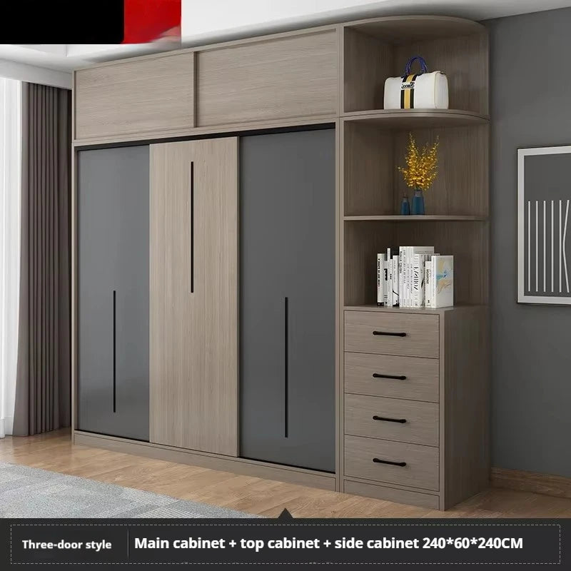 Nordic Luxury Wardrobes Wood Orgnizer Drawers Wooden Closet Organizer Wardrobes Storage Clothes Garde Robe Furniture Home