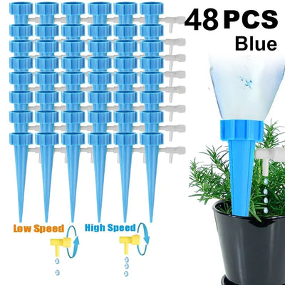 48-6-pack Self plant watering spike kit Garden adjustable automatic drip irrigation device automatic plant watering system