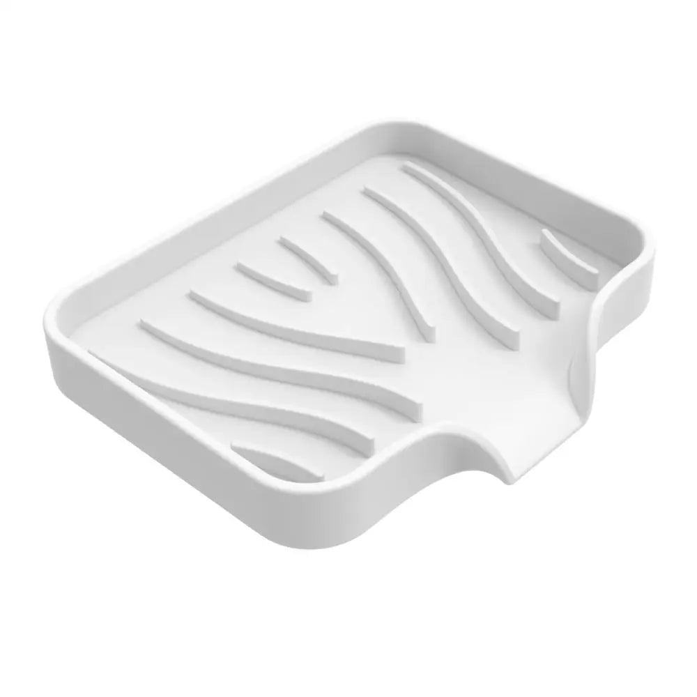 Luxury Soap Dish For Bathroom Shower Portable Non-slip Drain Soap Holder Plastic Sponge Tray For Bathroom Kitchen Access