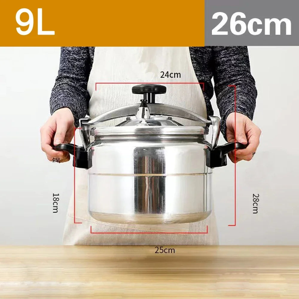 Commercial Large Capacity Pressure Cooker, Stew Pot, Kitchen Cookware, Safety Pan, Induction Cooker, 9-60L