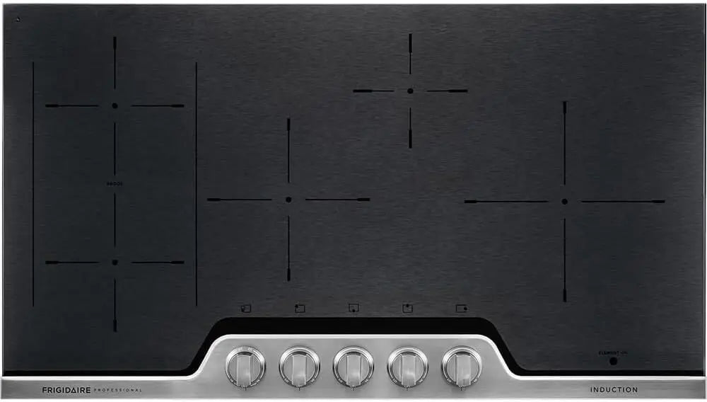 Professional 36 Inch Electric 5-Burner Induction Stainless Steel-Heats Fast and Even, FPIC3677RF Cooktop