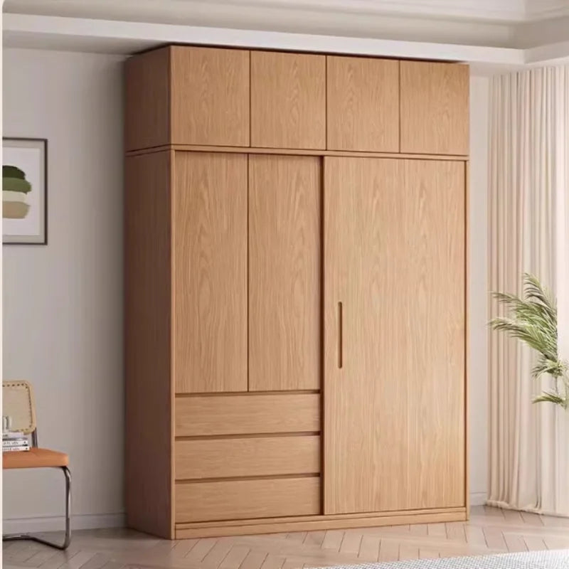 Organizer Underwear Wooden Wardrobe Doors Queen Open Closets Bedroom Wardrobes Shelf Drawers Rangement Chambre Bedroom Furniture