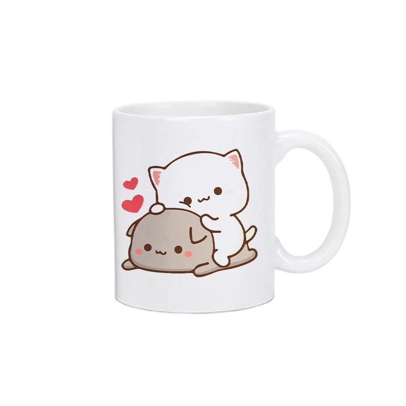 Panda Bear Bubu Dudu Coffee Milk Cup Mocha Cat Panda Bear Couple Christmas Mug Kawaii Cups Original Mugs Free Shipping Drinkware