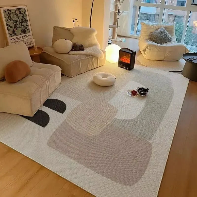 Modern simple living room fully covered carpet sofa tea table wear-resistant anti-slip easy care imitation cashmere carpet