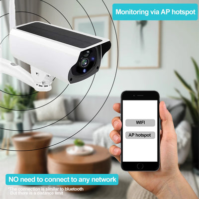 Wireless Solar Bullet Camera WiFi 1080P Outdoor Battery  CCTV Surveillance Camera Home Security Protection 4x Zoom PIR Detection