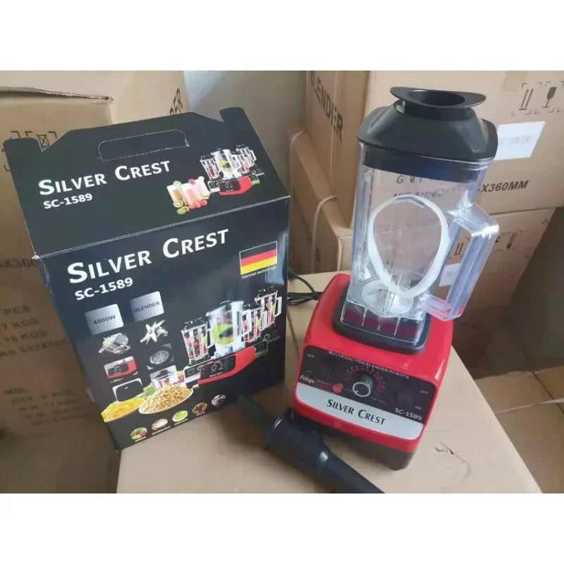 hot sell 4500W 2 in 1 silver crest commercial heavy duty power fresh fruit juicer electrical 2L blender