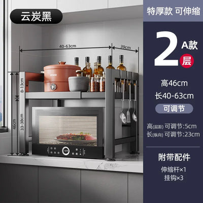 Modern Metal Kitchen Cabinets Kitchen Furniture Multi-layer Storage Cabinet Floor Racks Multi-functional Tableware Cabinet U