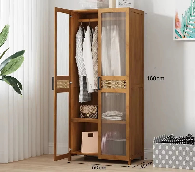 Partitions Cabinet Closet Display Nordic  Storage Modern Luxury Wardrobe Minimalist Bedroom Wooden Szafy Do Sypialni Furniture