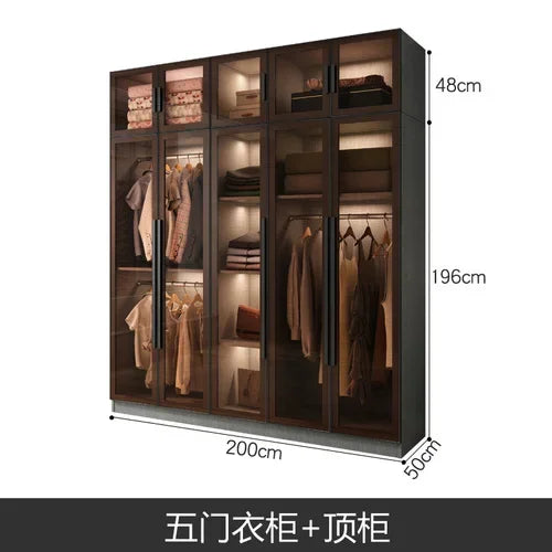 Design Living Room Closet Storage Box Indoor Black Hotel Indoor Display Cabinet Creative Wood Meuble Chambre Furniture Bedroom