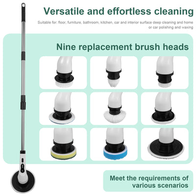 Bath Cleaning Brush Electric Home Kitchen Bathroom Glass Long and Short Dual Purpose Multifunctional